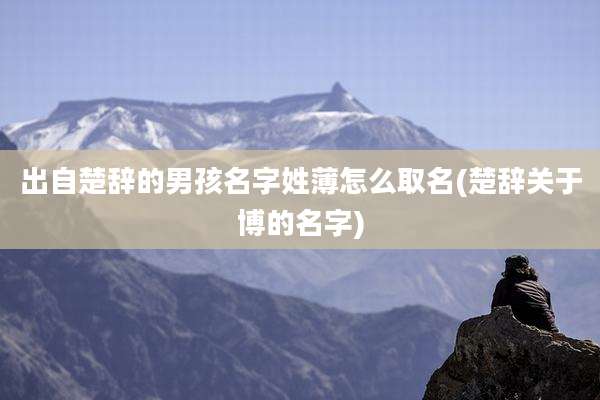 出自楚辞的男孩名字姓薄怎么取名(楚辞关于博的名字)