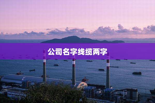 公司名字线缆两字