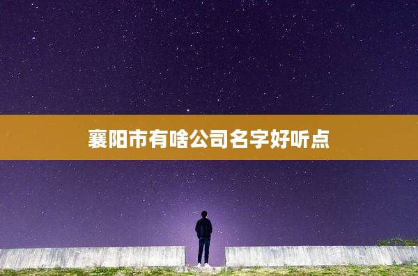襄阳市有啥公司名字好听点