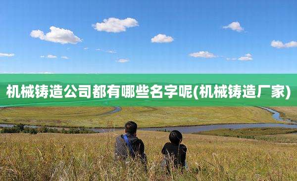 机械铸造公司都有哪些名字呢(机械铸造厂家)