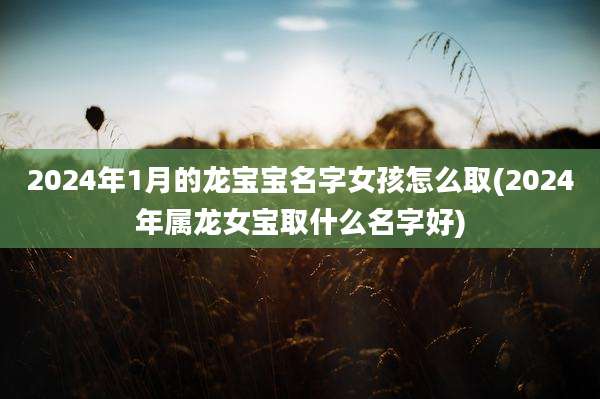 2024年1月的龙宝宝名字女孩怎么取(2024年属龙女宝取什么名字好)