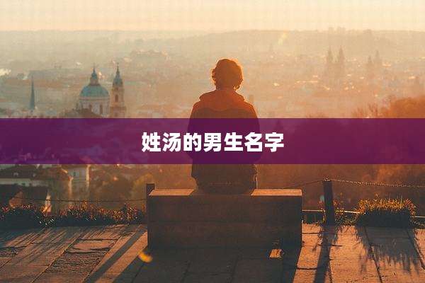 姓汤的男生名字