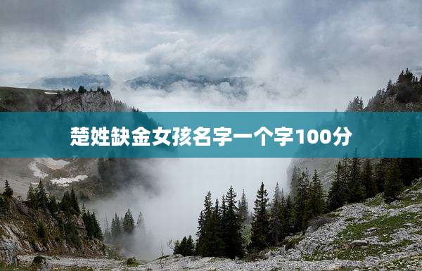 楚姓缺金女孩名字一个字100分