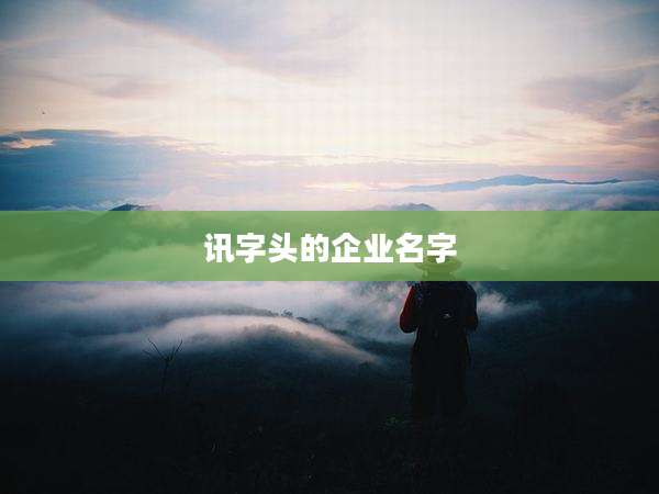 讯字头的企业名字