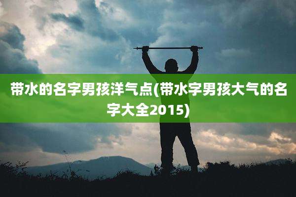 带水的名字男孩洋气点(带水字男孩大气的名字大全2015)