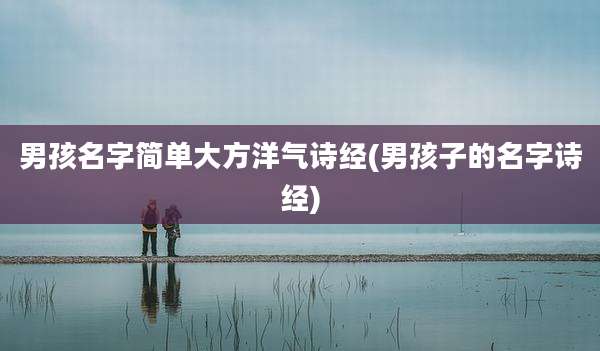 男孩名字简单大方洋气诗经(男孩子的名字诗经)