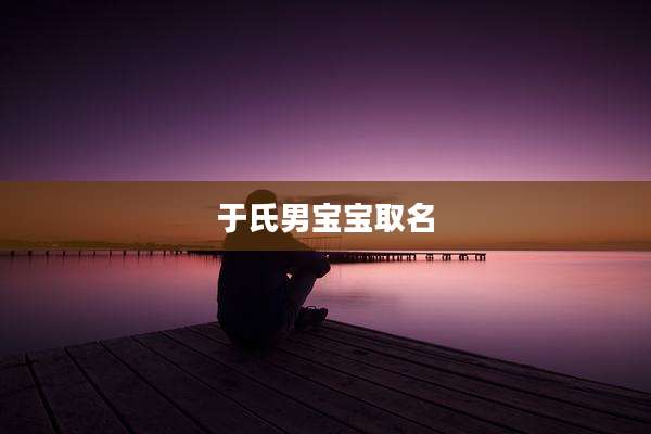 于氏男宝宝取名