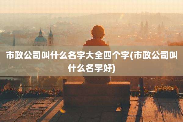 市政公司叫什么名字大全四个字(市政公司叫什么名字好)