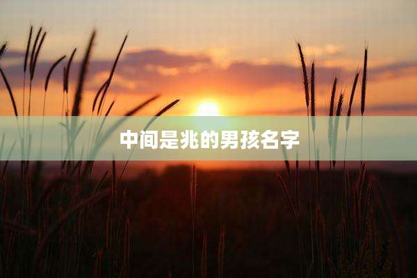 中间是兆的男孩名字