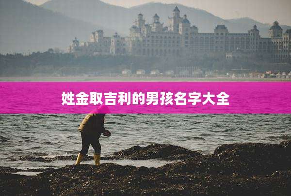 姓金取吉利的男孩名字大全
