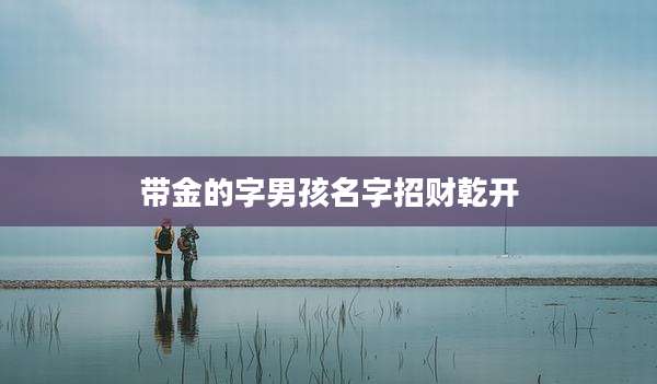带金的字男孩名字招财乾开