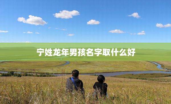 宁姓龙年男孩名字取什么好