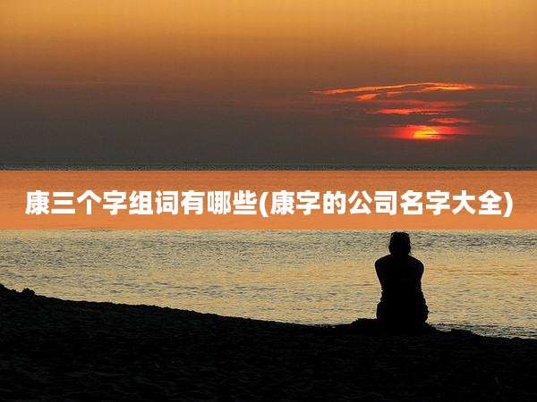 康三个字组词有哪些(康字的公司名字大全)