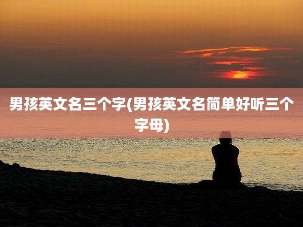 男孩英文名三个字(男孩英文名简单好听三个字母)