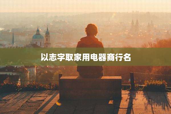 以志字取家用电器商行名