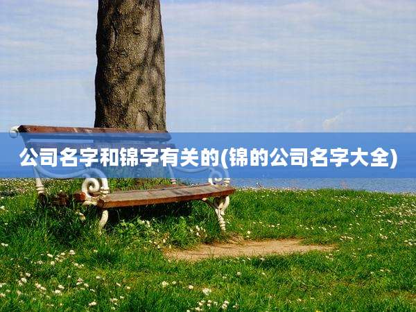 公司名字和锦字有关的(锦的公司名字大全)