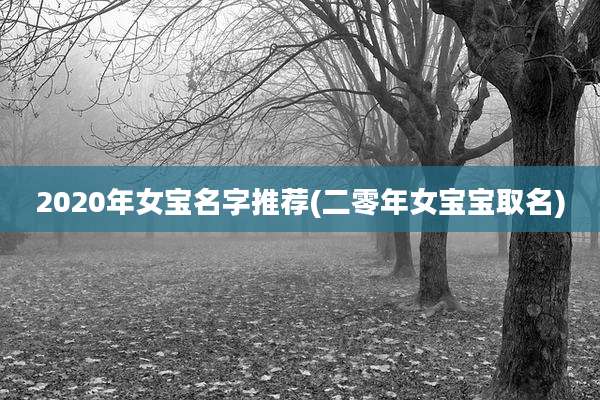 2020年女宝名字推荐(二零年女宝宝取名)