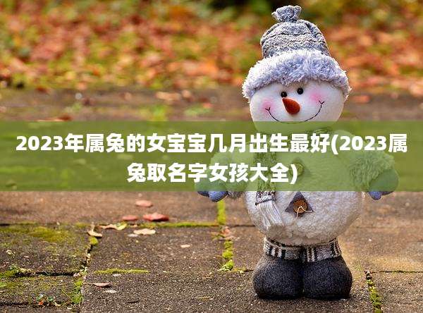 2023年属兔的女宝宝几月出生最好(2023属兔取名字女孩大全)