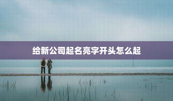 给新公司起名亮字开头怎么起