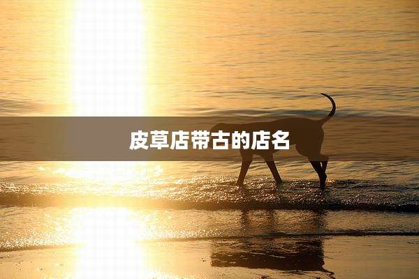 皮草店带古的店名
