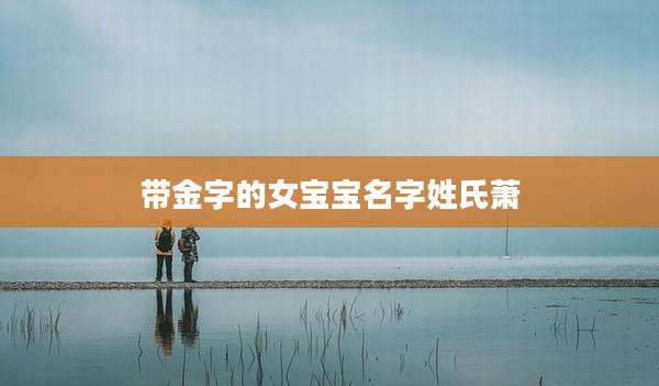 带金字的女宝宝名字姓氏萧
