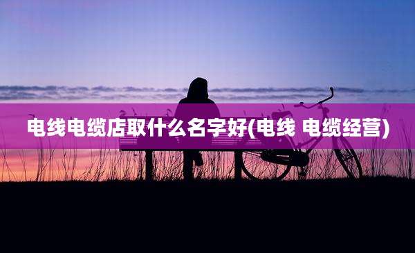 电线电缆店取什么名字好(电线 电缆经营)