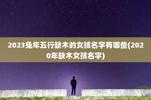 2023兔年五行缺木的女孩名字有哪些(2020年缺木女孩名字)