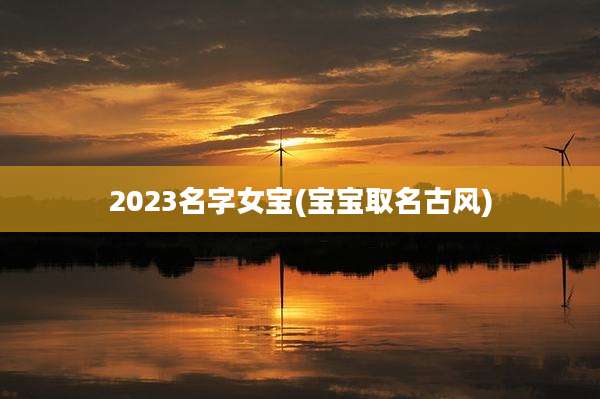 2023名字女宝(宝宝取名古风)