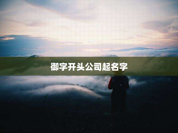 御字开头公司起名字
