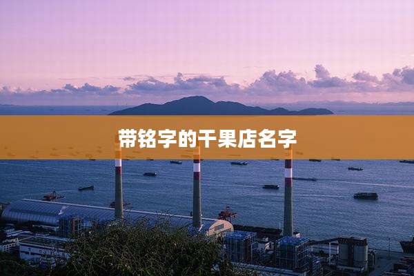 带铭字的干果店名字