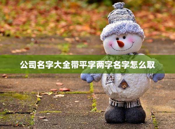 公司名字大全带平字两字名字怎么取