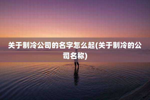 关于制冷公司的名字怎么起(关于制冷的公司名称)