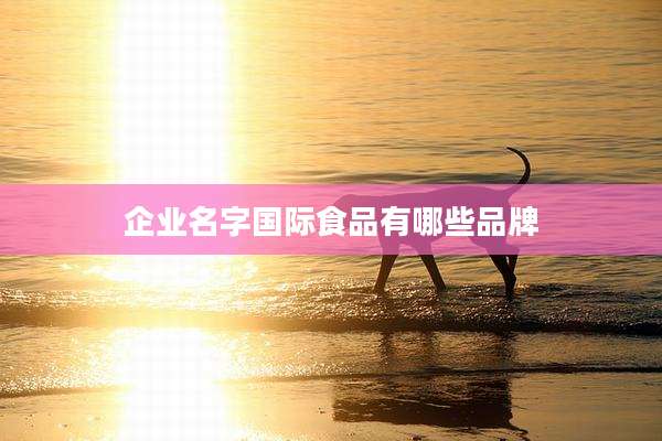 企业名字国际食品有哪些品牌