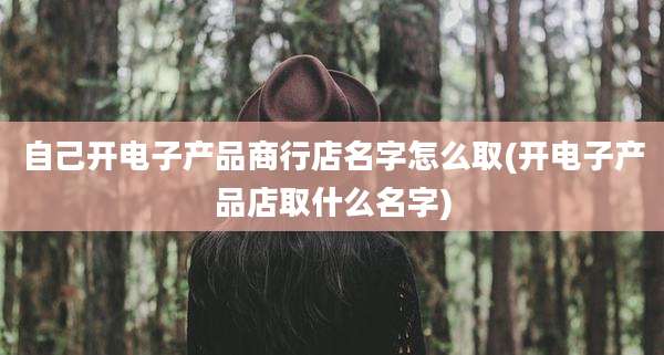 自己开电子产品商行店名字怎么取(开电子产品店取什么名字)