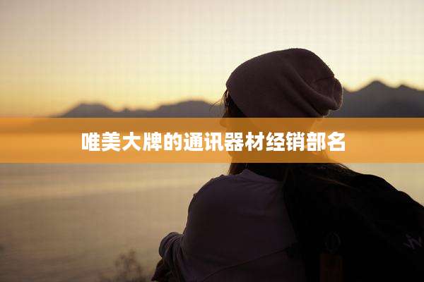 唯美大牌的通讯器材经销部名