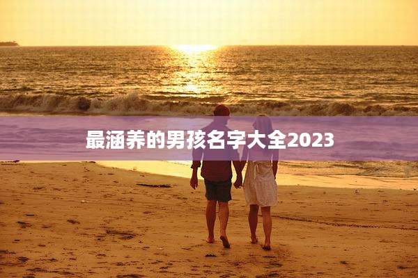 最涵养的男孩名字大全2023