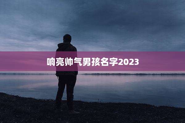 响亮帅气男孩名字2023