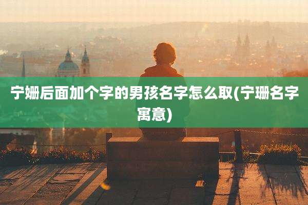 宁姗后面加个字的男孩名字怎么取(宁珊名字寓意)