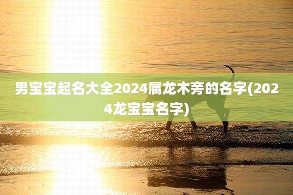 男宝宝起名大全2024属龙木旁的名字(2024龙宝宝名字)