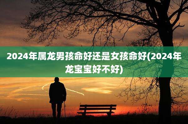 2024年属龙男孩命好还是女孩命好(2024年龙宝宝好不好)