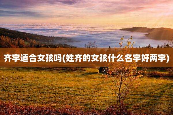 齐字适合女孩吗(姓齐的女孩什么名字好两字)