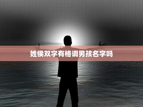 姓侯双字有格调男孩名字吗