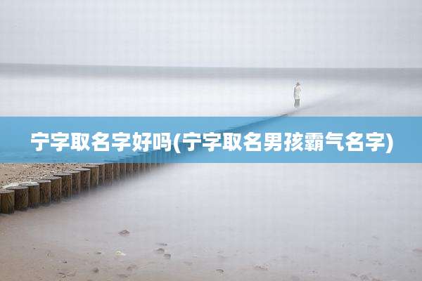 宁字取名字好吗(宁字取名男孩霸气名字)