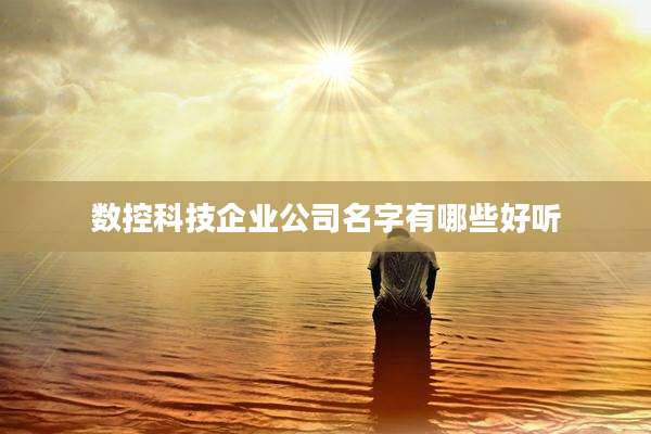 数控科技企业公司名字有哪些好听