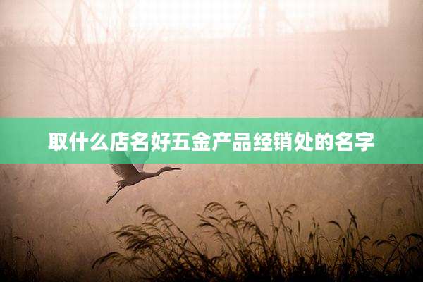 取什么店名好五金产品经销处的名字