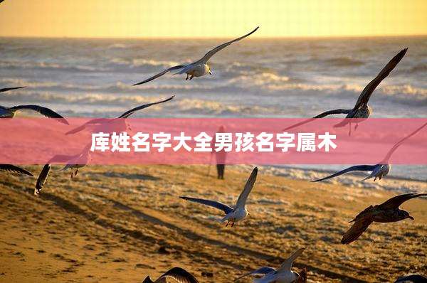 库姓名字大全男孩名字属木