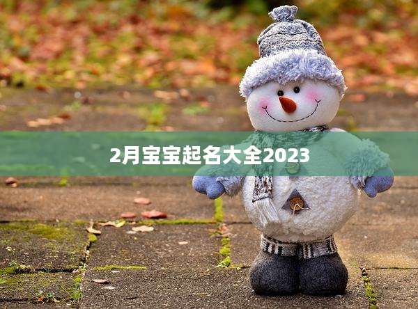 2月宝宝起名大全2023
