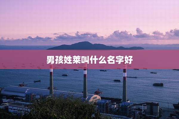 男孩姓莱叫什么名字好