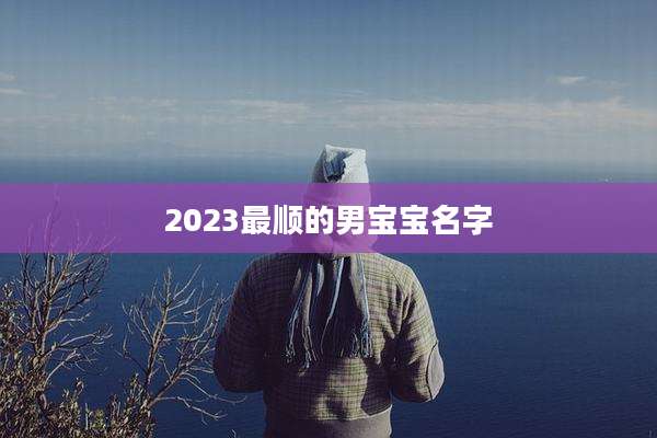 2023最顺的男宝宝名字