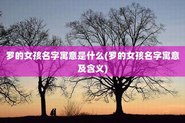 罗的女孩名字寓意是什么(罗的女孩名字寓意及含义)